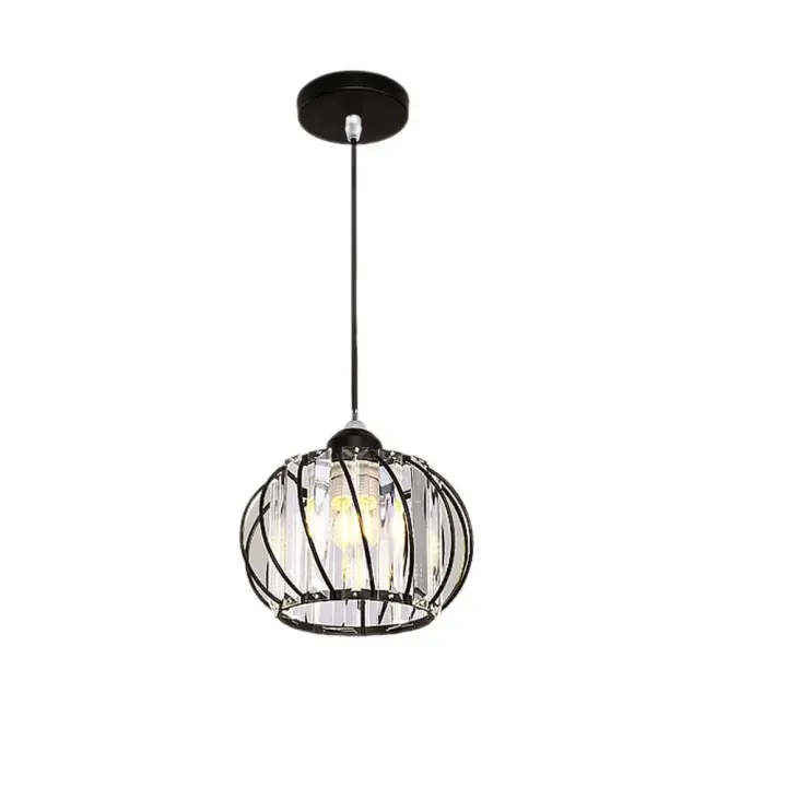 Lámpara Colgante Metal Dorado GOECO, Máx 60W, E27 Sin Bombilla, Lámpara de Araña, Iluminación Interior para Sala de estar, Comedor, 100*19*19 CM - 1