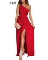 Vestido largo elegante para mujer en fiestas, noche, boda, graduación, sin mangas, sin espalda, vestido sexy de longitud máxima - details 4