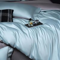 Juego de Ropa de Cama de Algodón de Alta Densidad Antibacteriano 5A Color Sólido, Sencillo y Lujoso - details 6