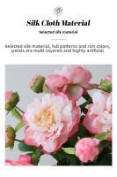 Ramo de Flor de Peonía de Doble Cabeza de Alta Gama 5PCS Decoración de Sala China - details 1