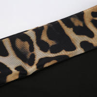 BUNO-Top corto con estampado de leopardo para mujer, camisetas de manga larga con hombros descubiertos, estética Y2K, ropa Grunge Fairycore - details 25