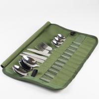 Estuche Portátil Impermeable para Cubiertos de Camping al Aire Libre Bolsa de Almacenamiento Enrollada para Tenedores Cuchara y Palillos - details 10