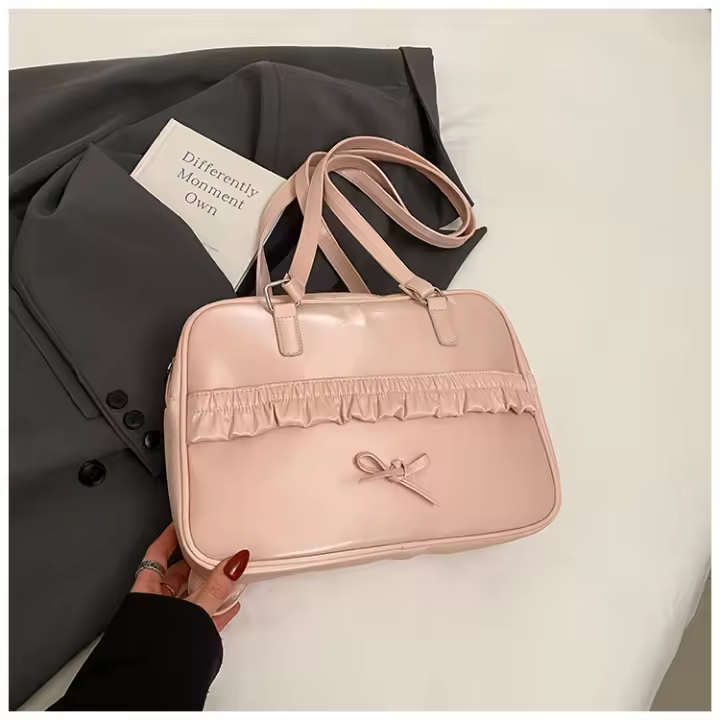 Bolso pequeño con lazo para mujer, edición coreana, nueva colección primavera 2025, bolso de hombro pequeño y de gama alta para mujer - 1
