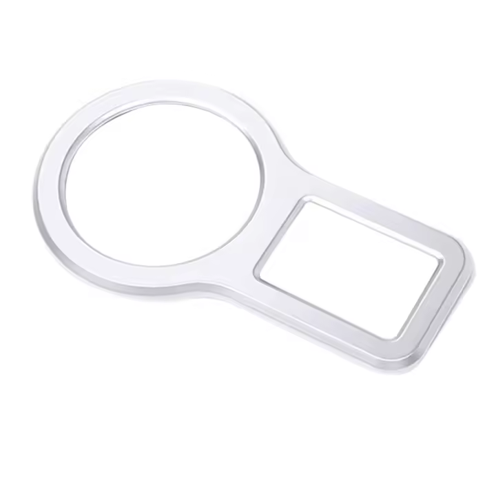 Marco decorativo para interruptor de Faro, accesorio de estilo de coche, plateado, adecuado para Maserati Ghibli - 1