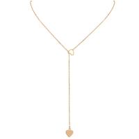 Colgante de corazón de melocotón para mujer, collar en forma de Y, gran moda Popular, nuevo, Europa Y Estados Unidos, venta al por mayor - details 2