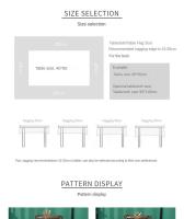 Paño de suelo suave de PVC transparente bordado ENE, mantel redondo para el hogar, impermeable - details 17