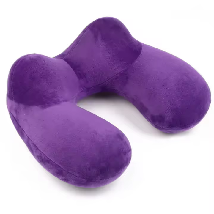 Almohada de Viaje en Forma de U para Avión Almohada Inflable para el Cuello Accesorios de Viaje - 1