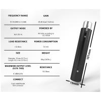 Adaptador de corriente fantasma XLR profesional de 3 pines, adaptador de preamplificador de ganancia de 28Db, 48V para micrófono dinámico - details 5