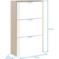 Conjunto de Muebles para Sala de Estar de Canadá Acabado Cepillado Blanco - details 2