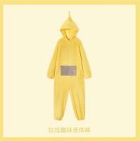 Teletubbies-Pijama de una pieza para hombre y mujer, ropa de casa de lana de Coral engrosada - details 2