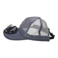 K Gorra de béisbol con protección solar para adultos, mini ventilador de refrigeración recargable por USB, malla transpirable, gorra de camionero estable para pescar, - details 4