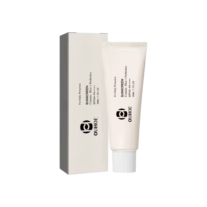 Protector Solar SPF50 +, bloqueador Solar probiótico de arroz coreano, crema blanqueadora de piel, bloqueador Solar Anti UV, suero hidratante suave Facial, 50ml - 1