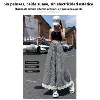 Pantalones Casuales de Encaje Estilo Completo de Pierna Ancha Culottes de Verano para Mujeres - details 13