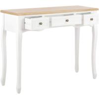 Mesa de entrada recibidor consola 3 cajones madera MDF mesa auxiliar pasillo vestíbulo comedor teléfono llaves mueble aparador tocador - details 1