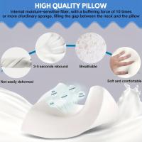 Almohada de cuello viscoelástica para dormir, almohada cervical para relajar el cuello, 1 unidad - details 3