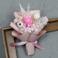 Día de San Valentín Día de la Madre rosas reales con caja de regalo Mini ramo de flores eternas - details 5