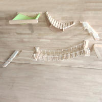 Hamaca montada en la pared para gatos, poste de rascado de cuerda de Sisal, torre de ￡rbol, casa de juguete para gatitos, rascador para gatos, marco de plataforma para escalar - details 5