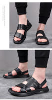 Sandalias de Cuero Genuino para Hombres Moda de Verano 2025 Zapatos de Playa de Doble Propósito - details 12
