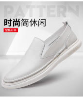 Primera capa de cuero de vaca zapatos casuales para hombres zapatos blancos transpirables para hombres zapatos - details 3