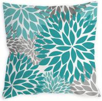 4 Fundas De Almohada De Color Verde Azulado, Turquesa Y Gris, Funda De Almohada Decorativa Para Sofá - details 2