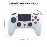 Mando Joystick Compatible con PS5 Mando RGB Control inalámbrico Controlador de Juego para PC/STEAM/ANDROID/IOS/P3/P4 - details 7