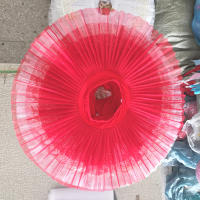 Tutús de Ballet Profesionales para Adultos y Niños, Malla Rígida, Estilo Pancake, para Danza del Vientre, Práctica de Niñas, Tutú Blanco Tipo Plato - details 1