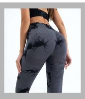 Body de entrenamiento para mujer, yoga reforzado para gimnasio, pantalones sin costuras de cintura alta, monos de punto teñidos a la moda - details 9