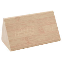 Reloj electrónico Triangular LED de madera, despertador Digital de temperatura y humedad, USB/AAA, Decoración de mesa de dormitorio - details 28