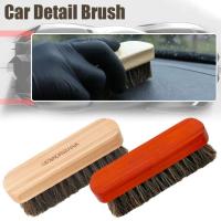 Cepillo de limpieza de cuero de crin de caballo suave, herramienta para detalles del Interior del coche, limpieza y lavado - details 1