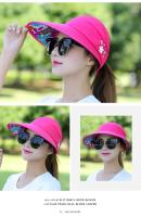 Gorra de Golf para Mujer Verano Versión Coreana Antiguero UV Gorra de Béisbol de Algodón con Flor - details 4