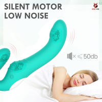 Consolador masajeador de próstata Anal sin tirantes para mujer, vibrador doble femenino, punto G, Juguetes sexuales para adultos, pareja, 10 velocidades - details 3