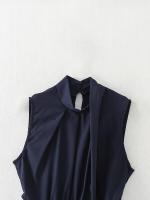 - Nueva moda femenina de otoño, pantalón corto adelgazante simple, diseño hueco de color sólido - details 3