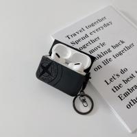 Funda de auriculares con patrón cruzado para Airpods Pro 2 Airpods 3 2 1, funda de auriculares de silicona suave negra - details 3