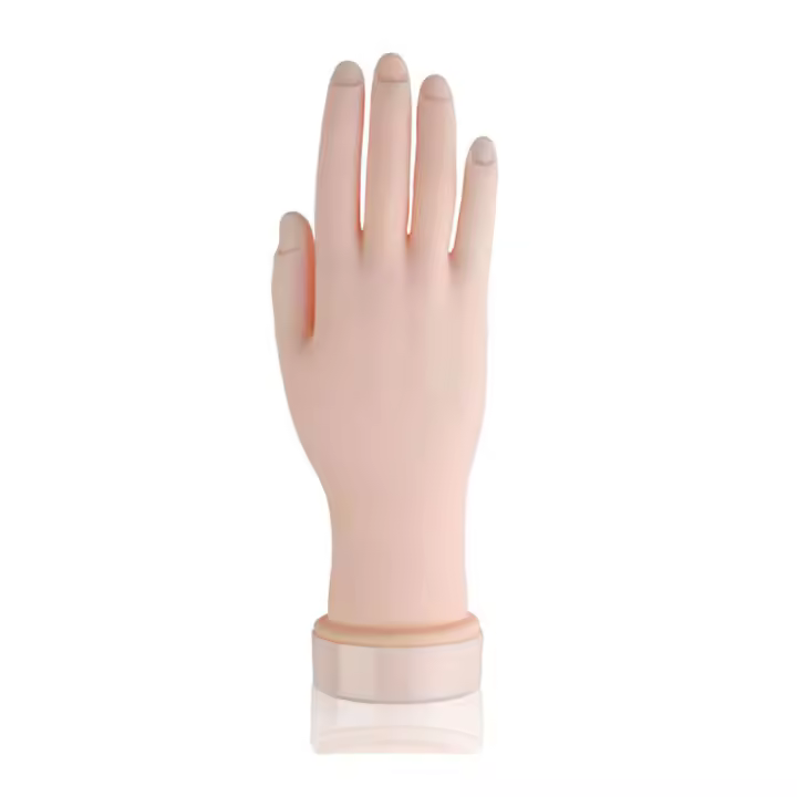 Modelo de mano Flexible para práctica de uñas, mano falsa Flexible para manicura, herramientas de salón de manicura - 1
