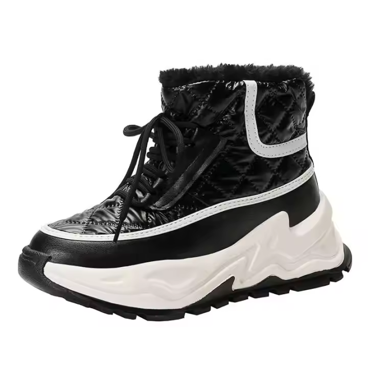Nuevos zapatos planos con tacones inclinados para mujer, diseñador de plataforma de alta calidad, botas de moda Putian, marca con logotipo, China 2025 - 1
