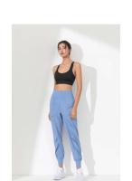 Pantalones de Yoga para Mujer de Secado Rápido Suelto, Cansado, Plisado, Bolsillos, Para Correr, Capris, Pantalones Deportivos - details 9