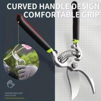 Tijeras de podar profesionales de 8 pulgadas, tijeras de jardín de acero al carbono, diseño contemporáneo, no requiere energía, cortadores de ramas de árboles multifuncionales para jardinería doméstica - details 5