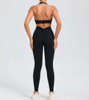 Leggings de dos piezas con espalda en V, gimnasio Tre, conjunto de entrenamiento para correr, ropa deportiva para mujer, traje de yoga - details 9