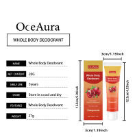 Crea para el cuidado del cuerpo con sabor a Poegranate, limpia suavemente las axilas, elimina los olores, refresca e hidrata el cuidado de la piel - details 0