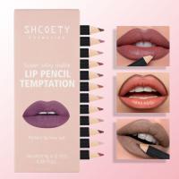 Juego de 12 Lápices Labiales Mate, Color Nude, sin Removedor, Larga Duración - details 4