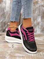 Zapatillas Deportivas Casuales Nuevas Otoño 2023 para Mujer Moda Transpirable Malla Zapatos Planos con Plataforma Zapatos Vulcanizados - details 6