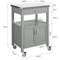 Tablero de Acero Inoxidable 60 x 92 x 44 cm ES (Gris) - details 3