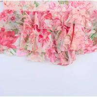 Vestido Corto de Verano con Halter Elegante Mii Chiffo con Estampa Floral para Mujeres - details 11