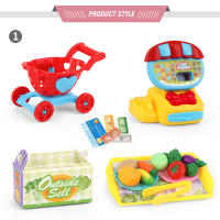 Mini supermercado caja registradora casa de juegos, cocina de simulación, postre, verduras, juego de carrito de compras, regalos de Navidad para niños, Juguetes - details 5