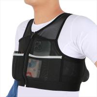 Chaqueta de correr transpirable para hombres y mujeres, chaleco reflectante de maratón, bolsas, bolsa de almacenamiento para correr, mochila para correr, paquete de pecho - details 0