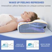 Almohada Viscoelástica Cervical 2 En 1, almohadilla Ortopédica Ergonómica Con Contorno, 1 unidad - details 6