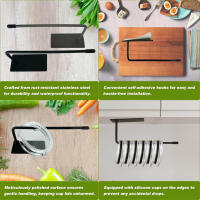 Organizadores de tapa de taza para debajo del gabinete, soporte de tapa de vaso de acero inoxidable para organización de gabinetes de cocina - details 1
