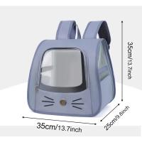Mochila Transportadora para Mascotas Tamaño Grande para Gatos Bolsa Portátil Transparente y Transpirable Suministros para Bolso de Hombro - details 10