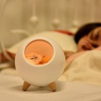 Luz LED de noche creativa para mascotas, lámpara de decoración de mesa recargable por USB para dormitorio, regalos para niños, Pequeño gato - details 9