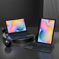 Teclado inteligente compatible con Bluetooth para Samsung Galaxy Tab S6 Lite, funda de tableta de 10,4 pulgadas, Trackpad retroiluminado, Teclado dividido - details 9